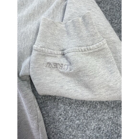 Vintage J Crew Sweat Shirt 1/4 Zip Pullover Mens Large Grey Hong Kong Fall Lg - Picture 5 of 16